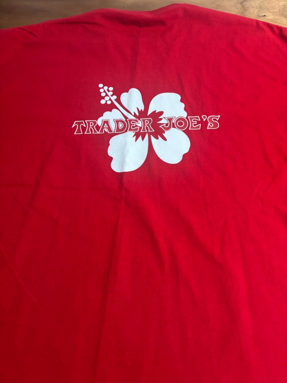 Trader Joe’s  Red T‑Shirt port and company 100% cotton authentic